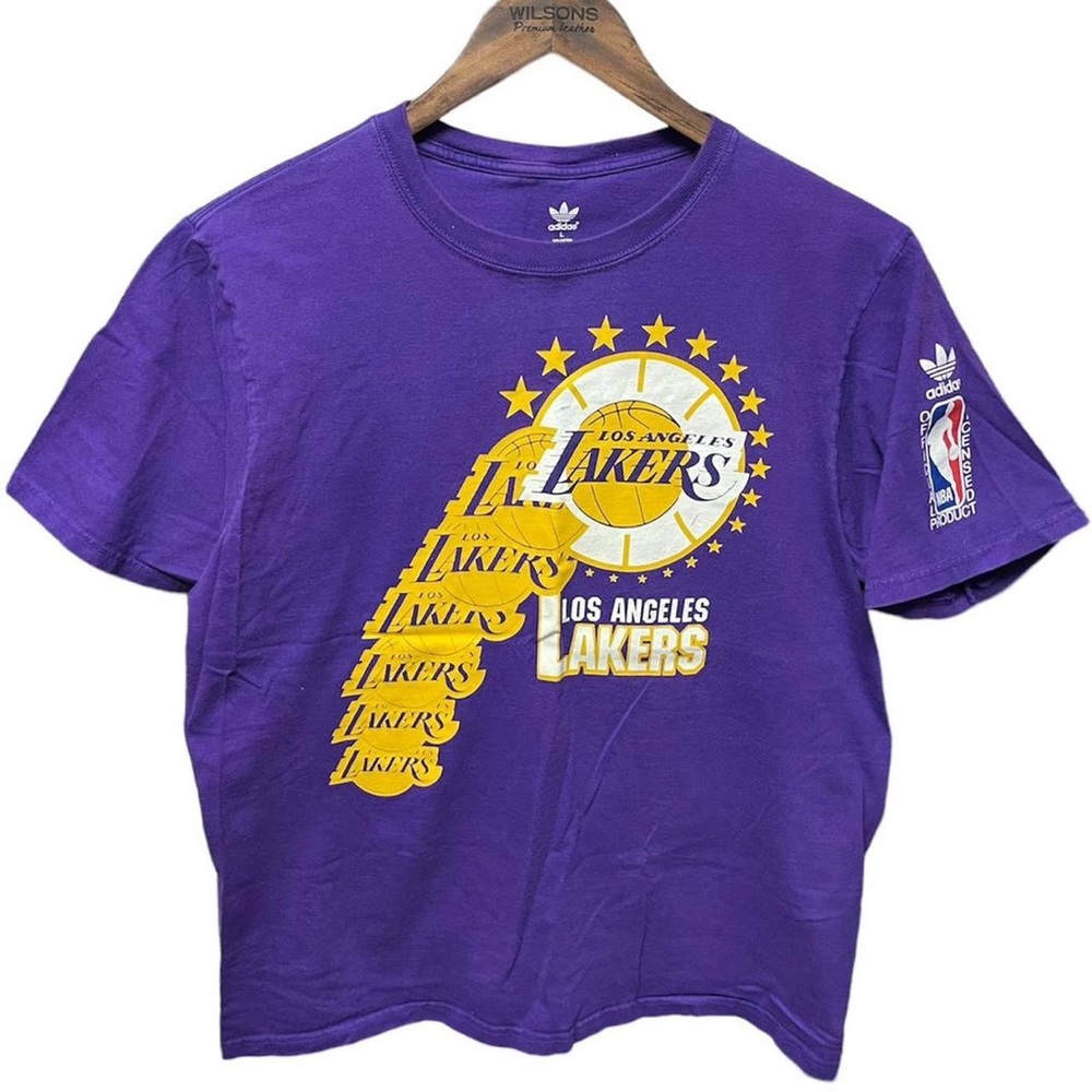 Adidas Los Angeles Lakers Purple Graphic Tee